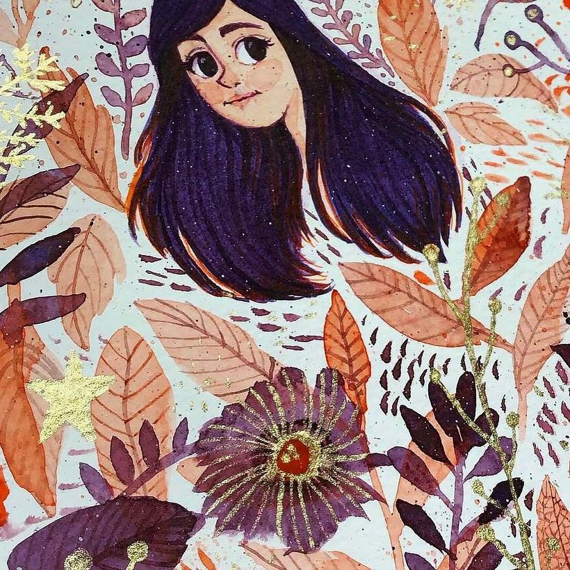 Floral duotone 1
