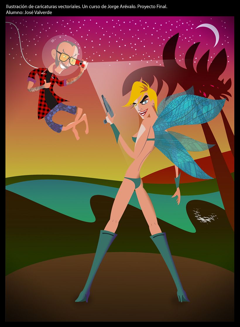 Mi Proyecto del curso: Ilustración de caricaturas vectoriales 0