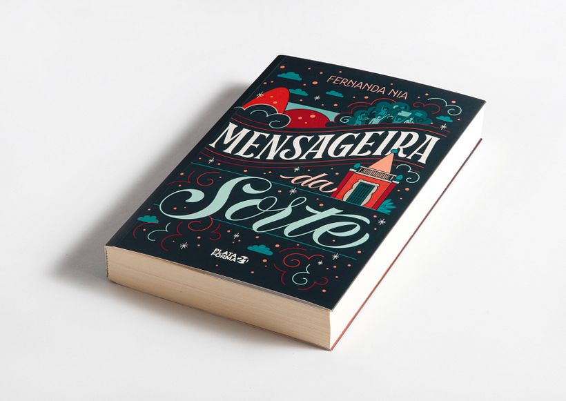 Capa para livro Mensageira da Sorte - Traditional illustration
