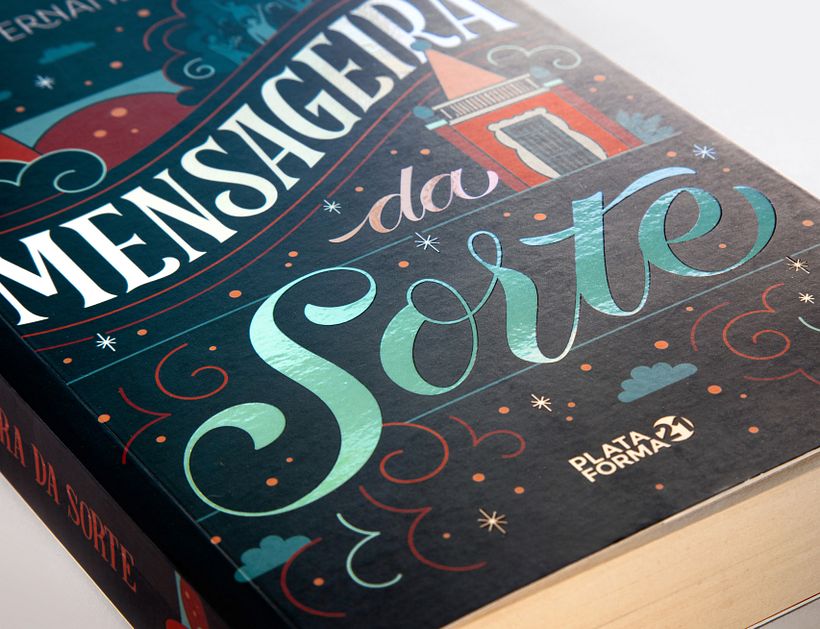Capa para livro Mensageira da Sorte - Traditional illustration