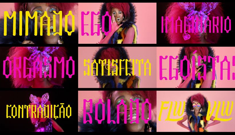 Letterings para clipe Karol Conká 5