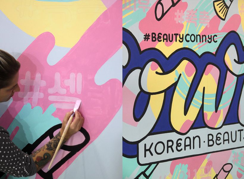 Murais pintados para a Beautycon em NYC 9
