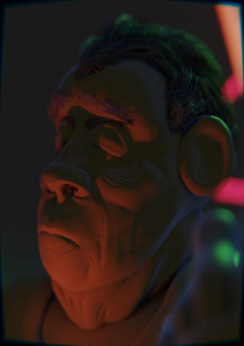 Closeup Escultura Rostro (Renderizado en EEVEE)