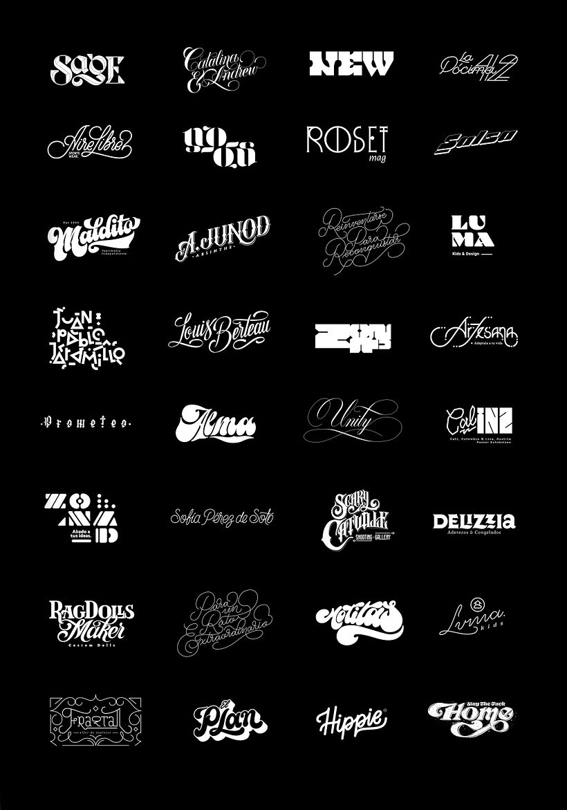 Lettering & Logotipos - Colección N°1 2