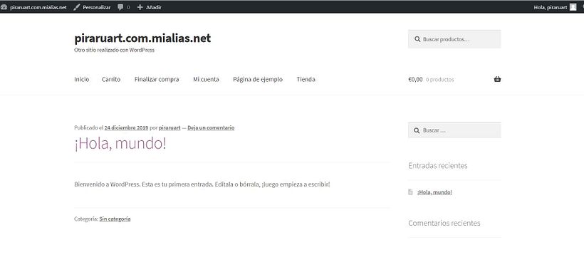 curso creacion tienda wordpress - no funciona el tema storefront 1