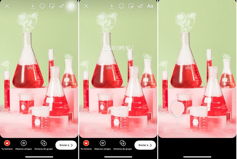 Hide hashtags or mentions in Instagram Stories