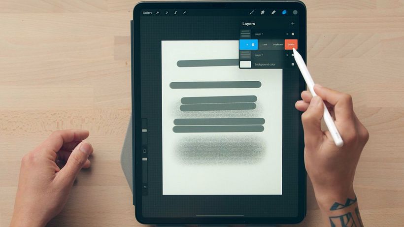 Procreate Tutorial: Basic Actions for Working on an iPad 10