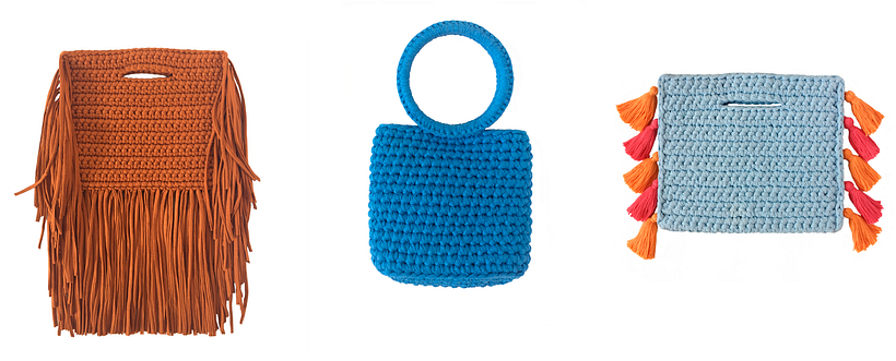 Pieces made with crochet