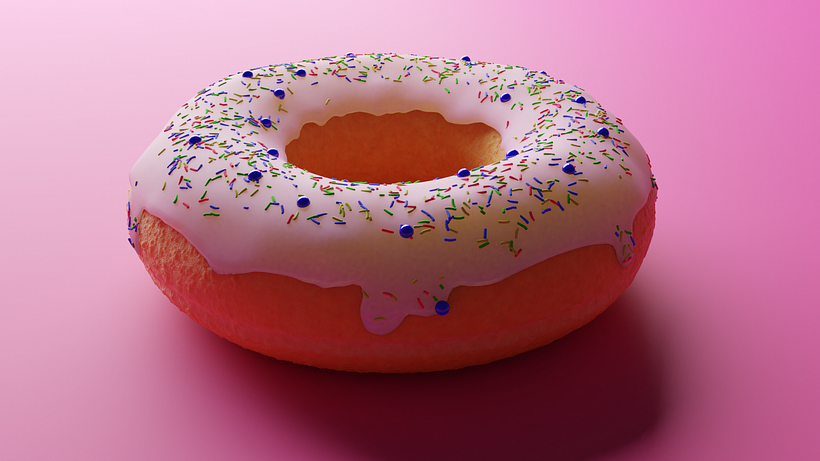 Rosca con textura y chispas