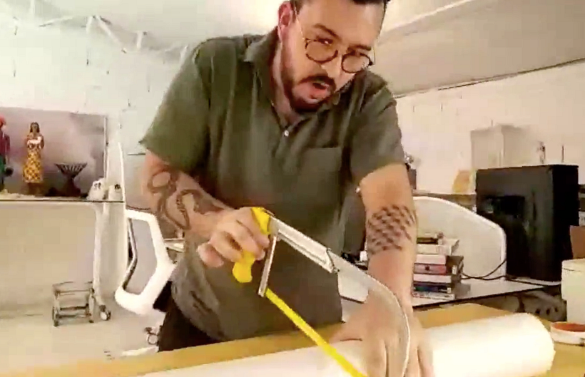 Como criar uma luminária estilosa com cano de PVC 6
