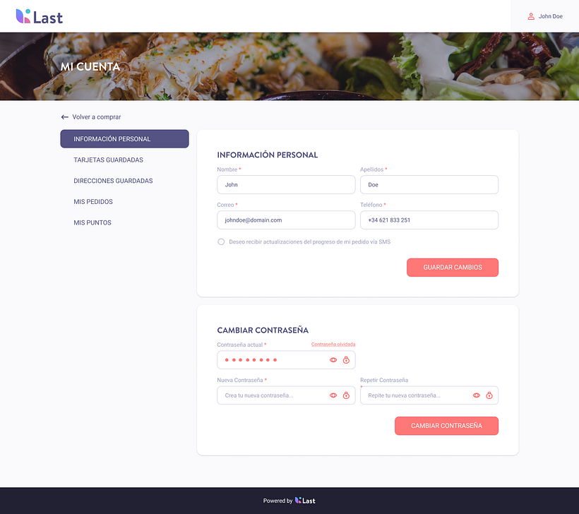 LastSHOP - Tienda e-commerce - Design