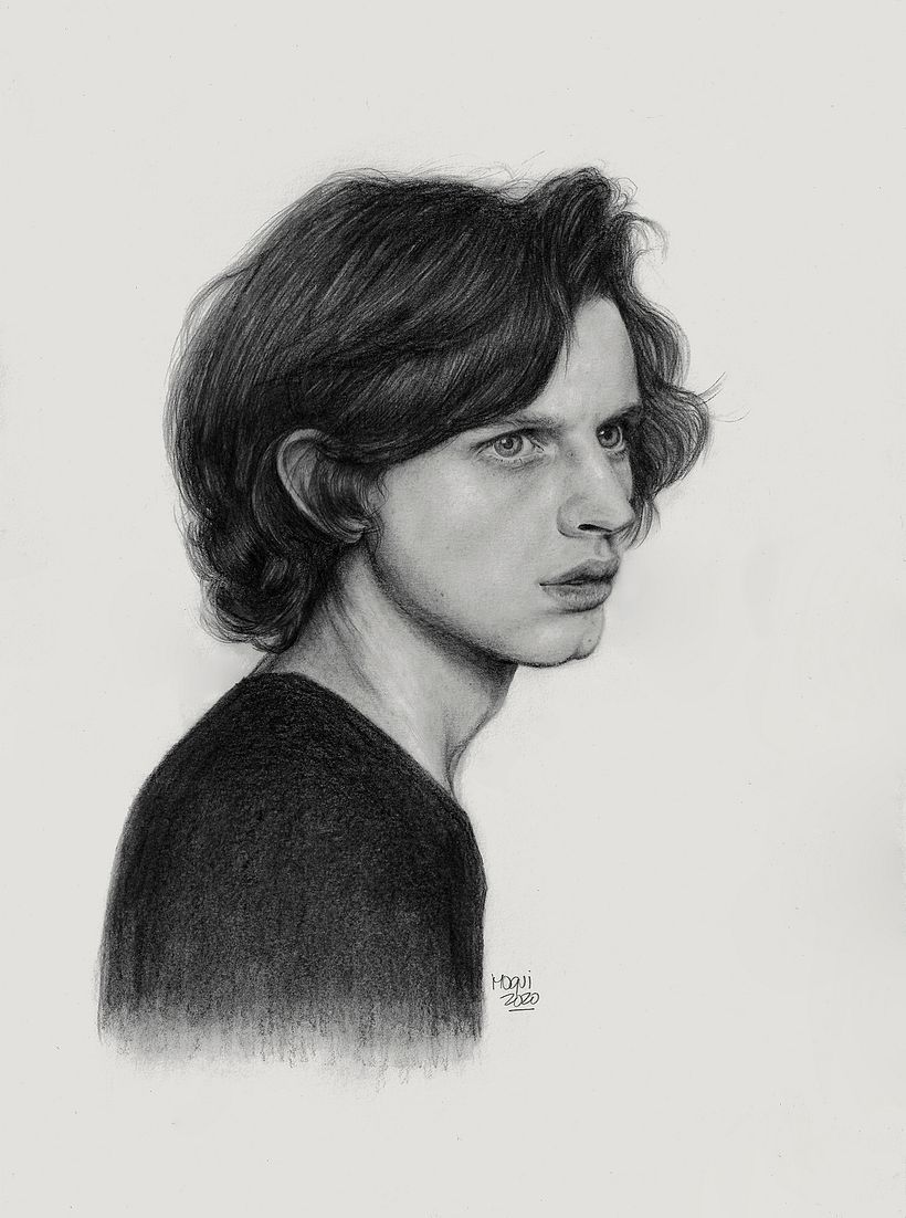 Mi Proyecto del curso: Retrato realista con lápiz de grafito 3