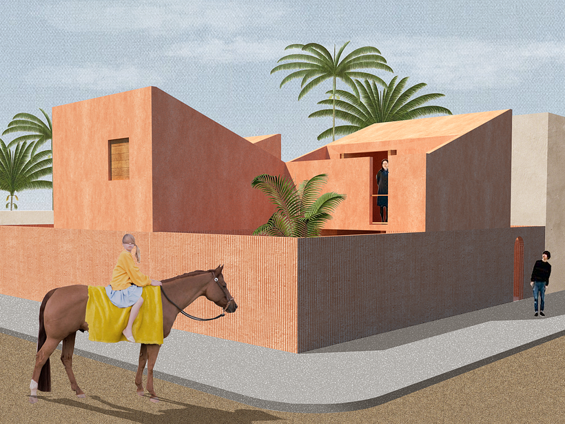 My project in Architectural Visualization Using Digital Collage course 0