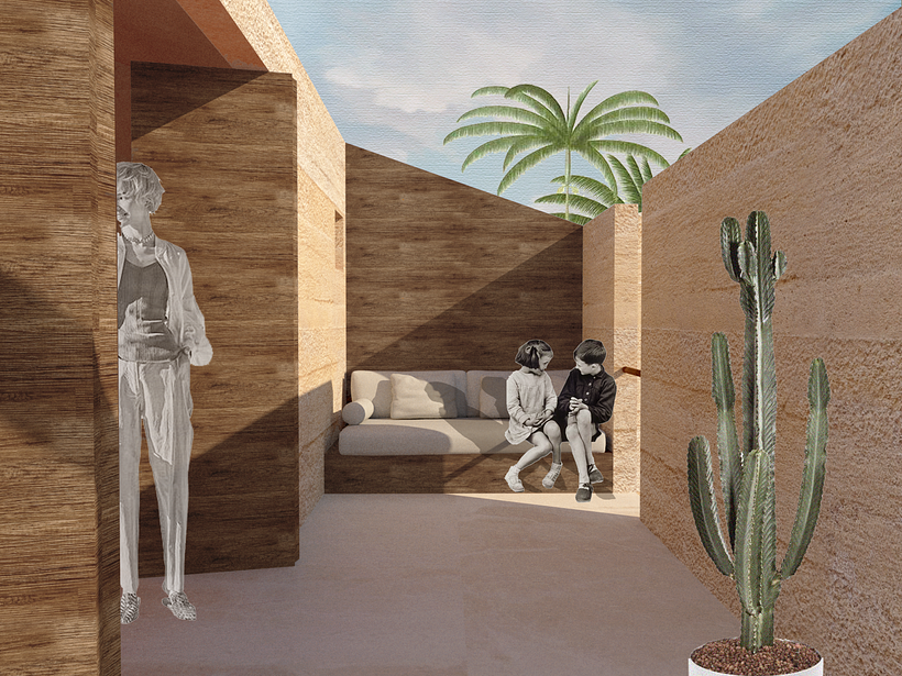 My project in Architectural Visualization Using Digital Collage course 2