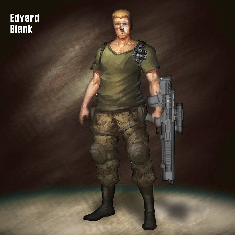 Edvard Blank, O principal herói da história.