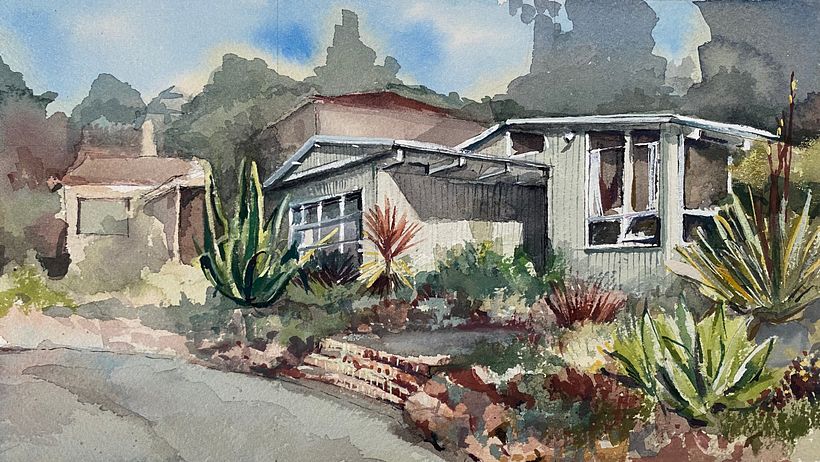 My project in Architectural Sketching with Watercolor and Ink course 0