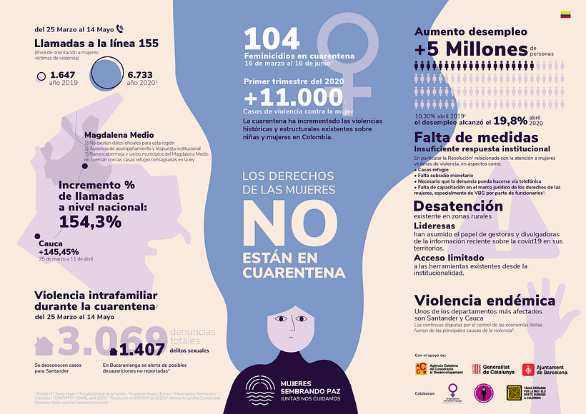 MUJERES SEMBRANDO PAZ. Branding and Infographics 0