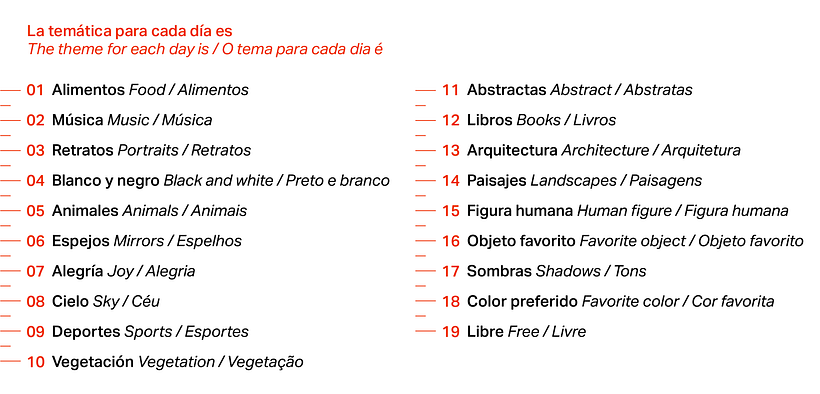 Reto fotográfico: 19 días de fotografía 2