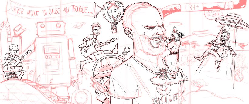 Coldplay illustration in progress -1