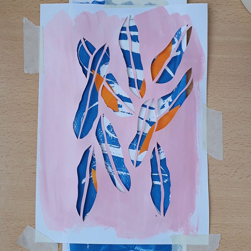 Paper Cut Out Leaves (disponible en @Patternbank) 2