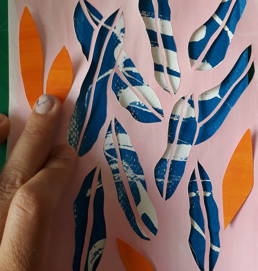 Paper Cut Out Leaves (disponible en @Patternbank) 3