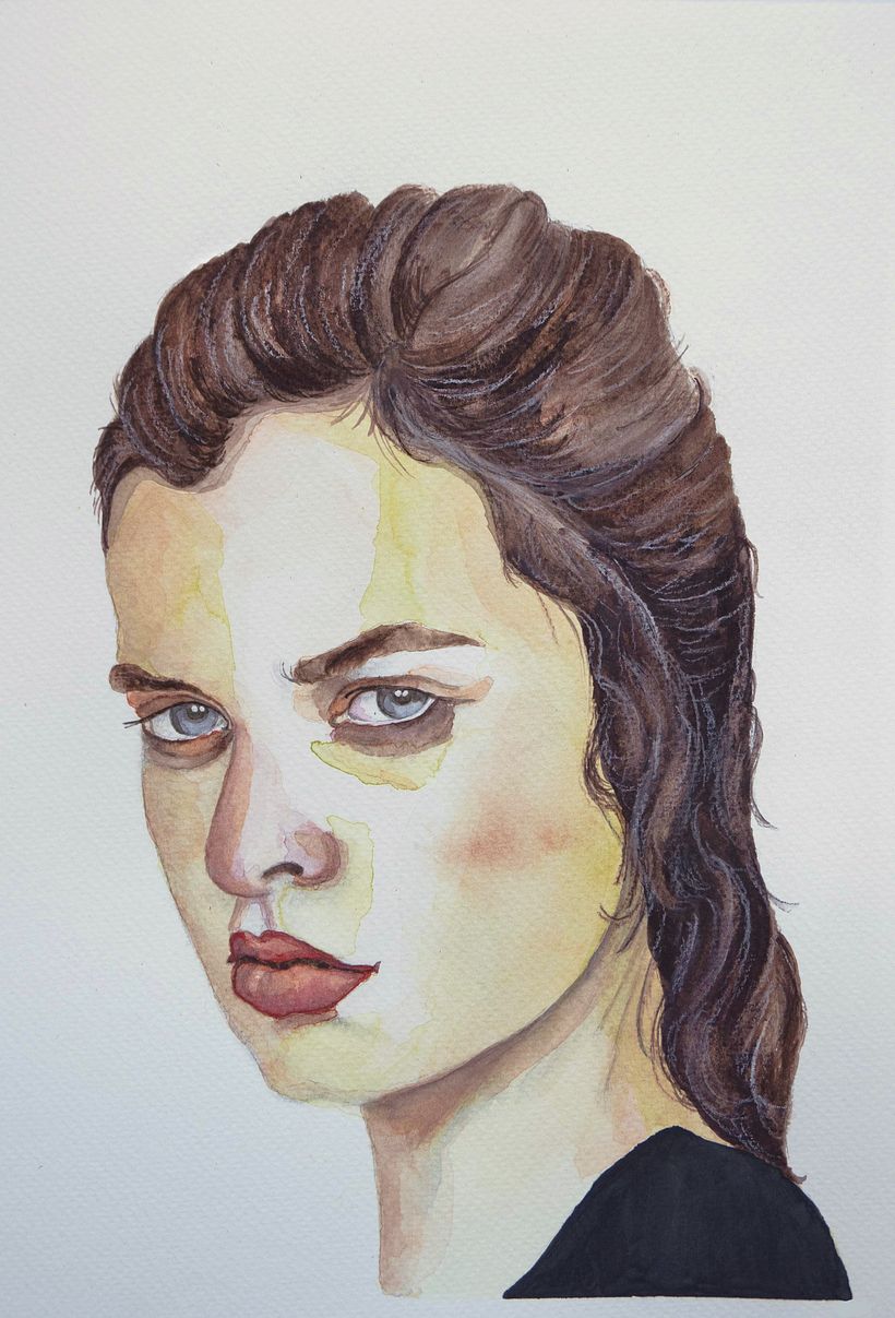 My project in Watercolor Portrait from a Photo course 0