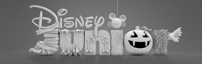 Logo Disney Junior para Insert - 3D