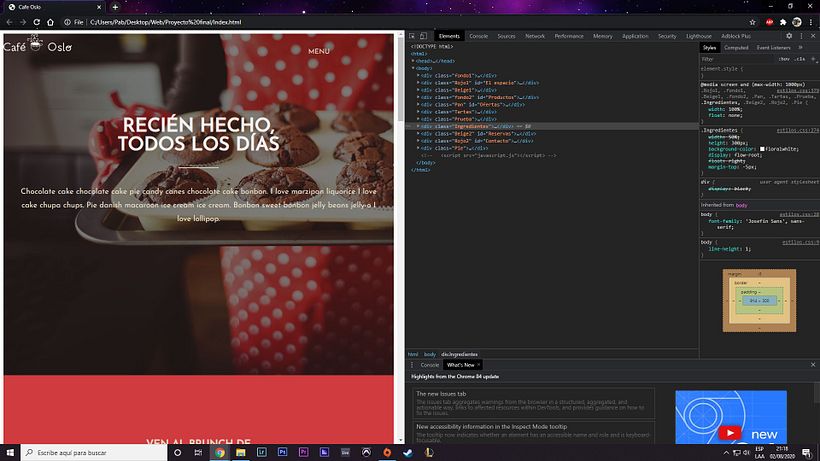 Mi Proyecto del curso: Introducción al Desarrollo Web Responsive con HTML y CSS 4