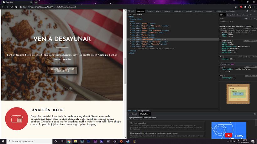Mi Proyecto del curso: Introducción al Desarrollo Web Responsive con HTML y CSS 7