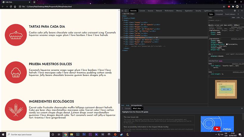 Mi Proyecto del curso: Introducción al Desarrollo Web Responsive con HTML y CSS 8