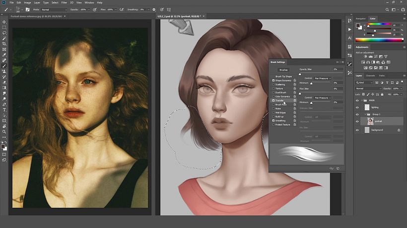 Photoshop Tutorial: Rendering Hair and Eyes 5