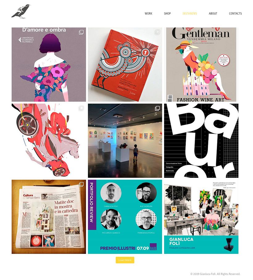 Illustrator Gianluca Folì's Instanews