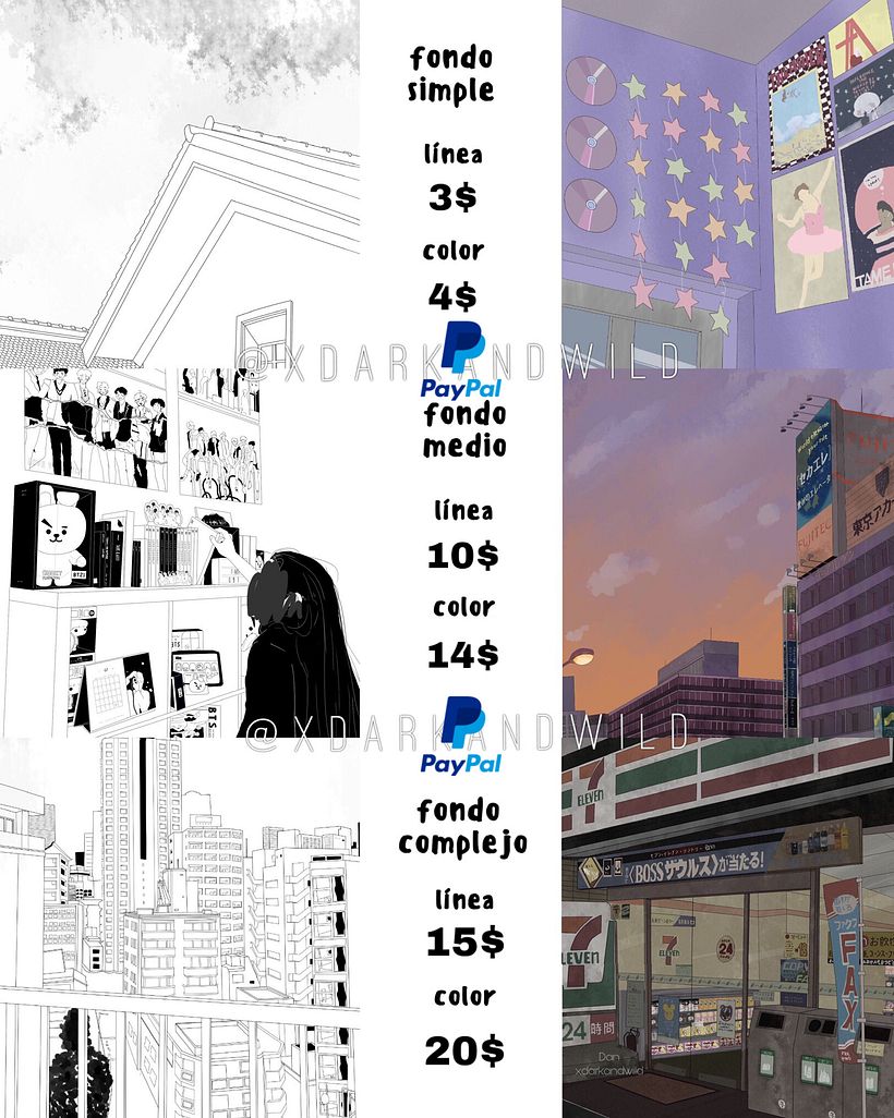 dibujo fondos manga comic webtoon 0