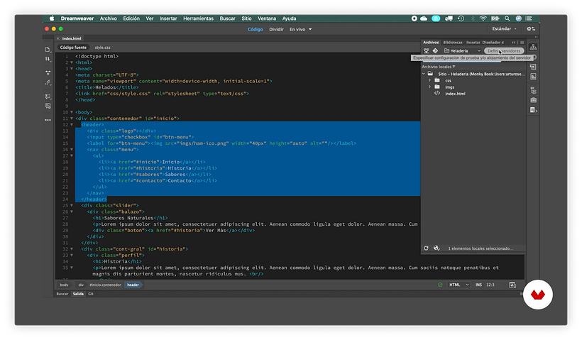 Integrated FTP client