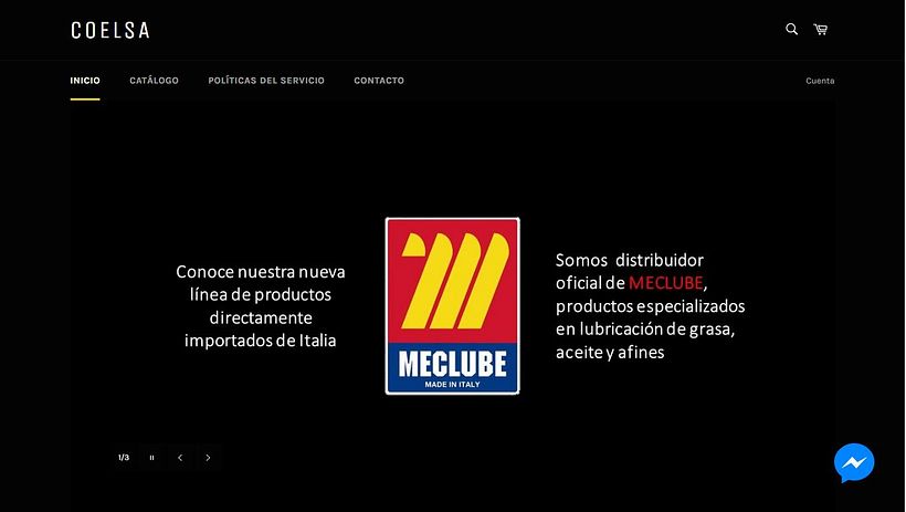 Pantalla de Inicio COELSA - https://www.coelsa.shop/