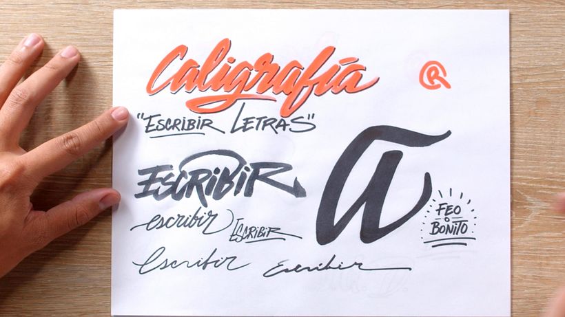 Este es el aspecto de la caligrafía