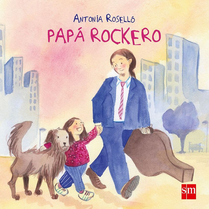 Portada de libro Papá Rockero.