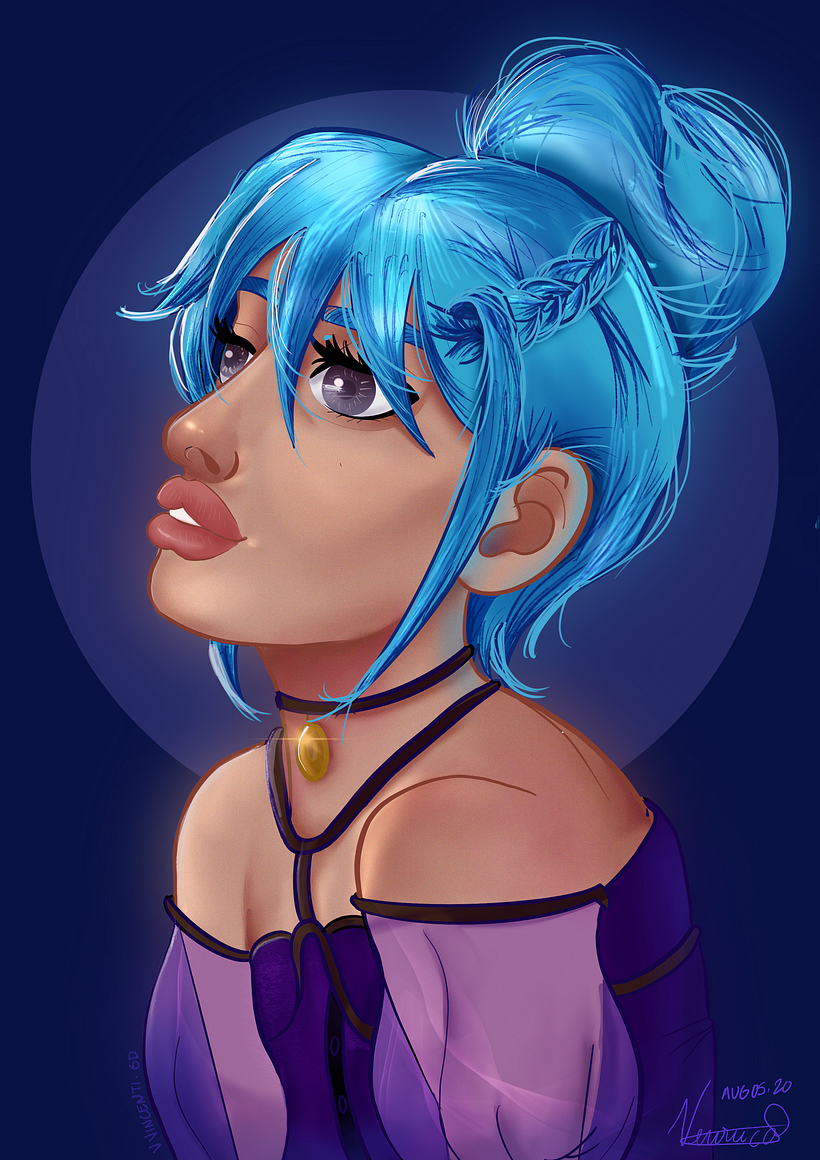 My project in Female Character Portraits in Procreate course -1