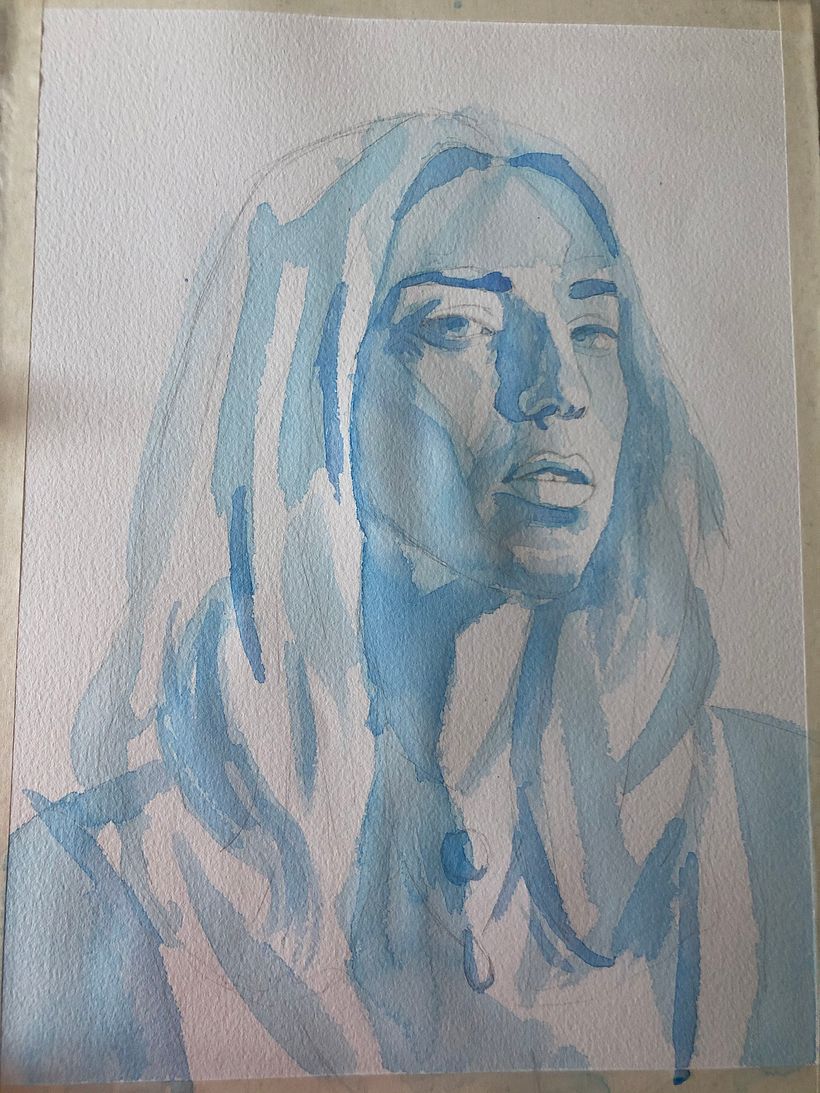My project in Artistic Portrait with Watercolors course 1
