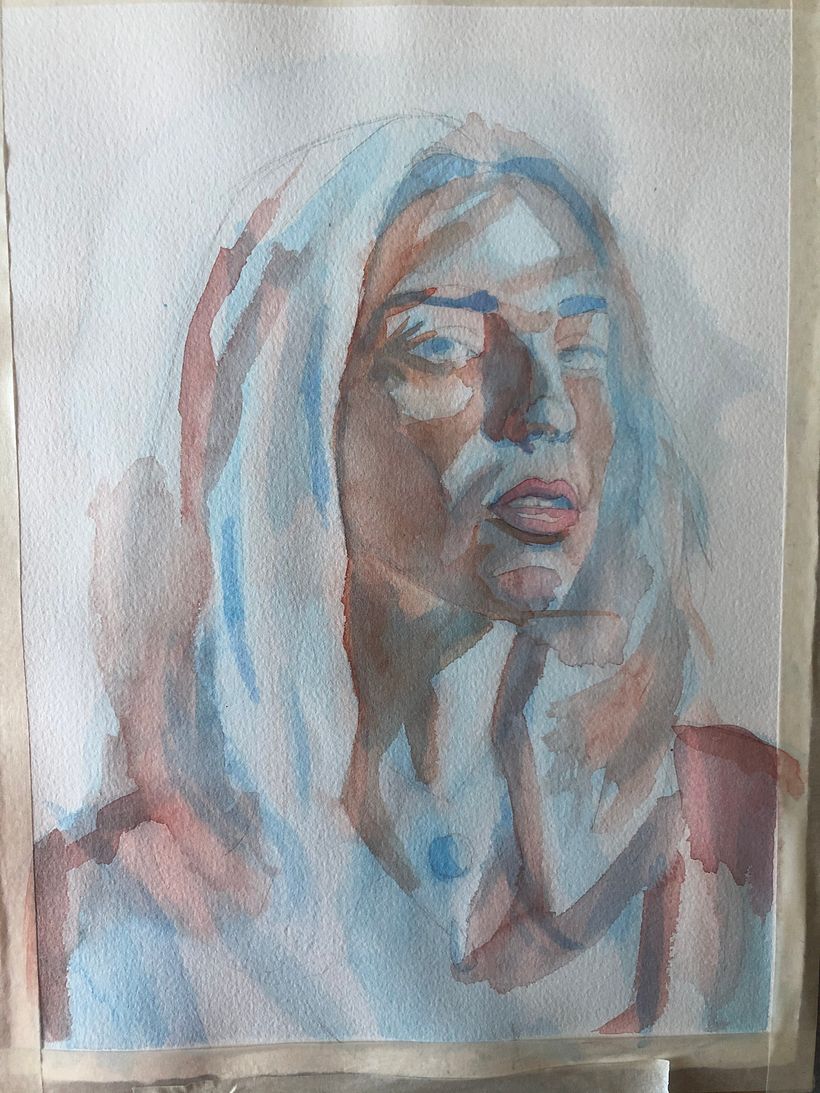 My project in Artistic Portrait with Watercolors course 2