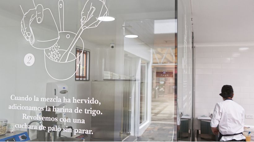 Diseño de interiores en los vidrios