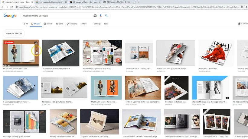 Puedes descargar mockups en distintas páginas web