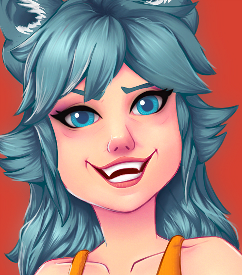  Female Character Portraits - Wolf Girl  8