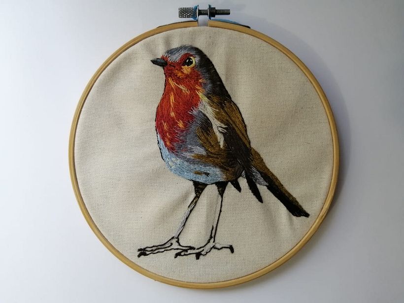 Mi Proyecto del curso: Pintar con hilo: técnicas de ilustración textil 0