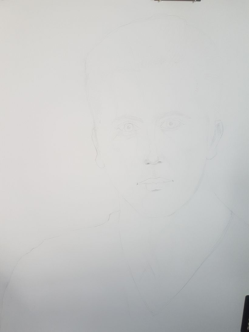 Mi Proyecto del curso: Retrato realista con lápiz de grafito 0