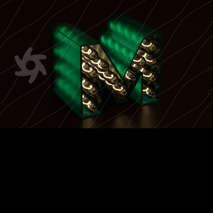 Mi Proyecto del curso: Lettering 3D: modelado y texturizado con Cinema 4D 2