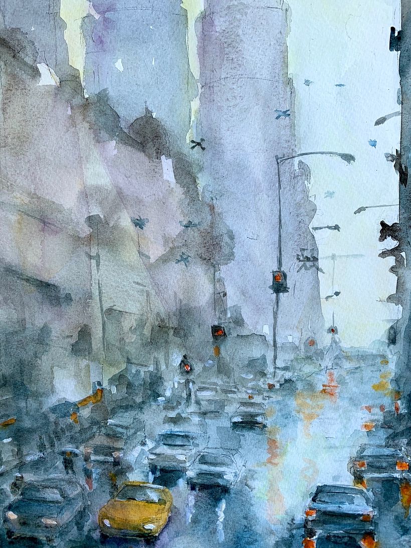 My project in Urban Landscapes in Watercolor course 1