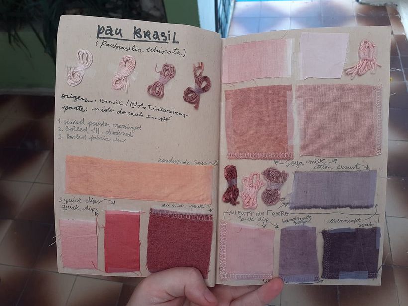My project in Textile Dyeing with Natural Pigments course 4