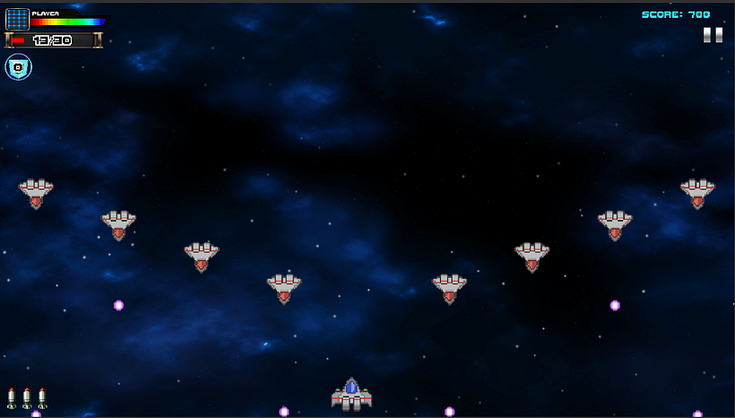 Mi Proyecto del curso: Desarrollo de videojuegos shoot ’em up 2D con Unity 0