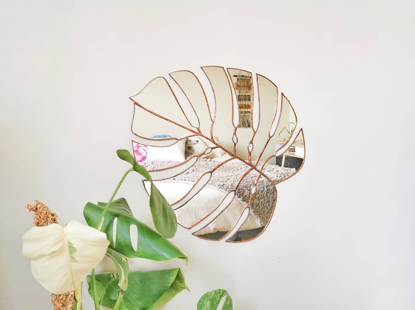 Espejo Monstera Cobre 0